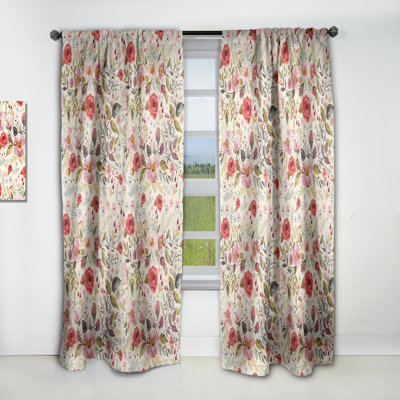 Machutte Floral Grommet Curtain Panel 2024